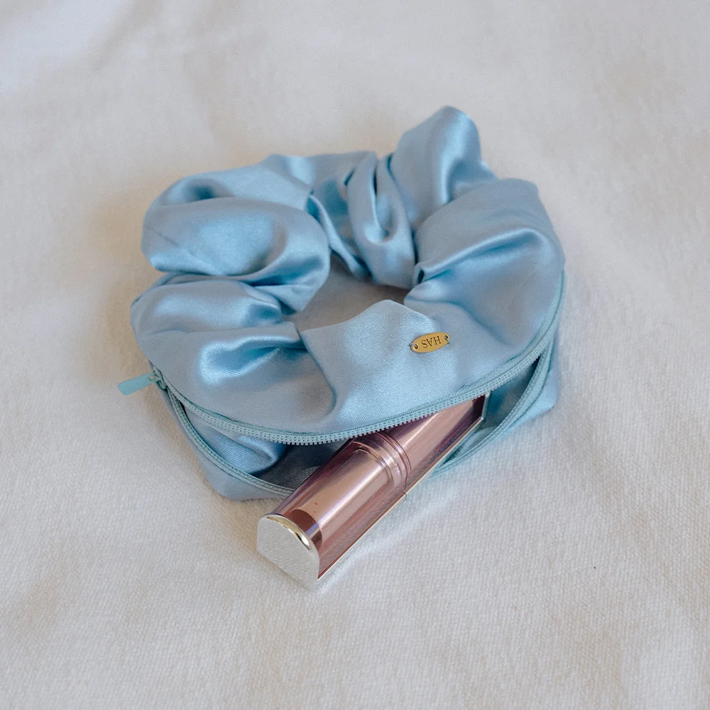 HLD003 Satin pouch scrunchie