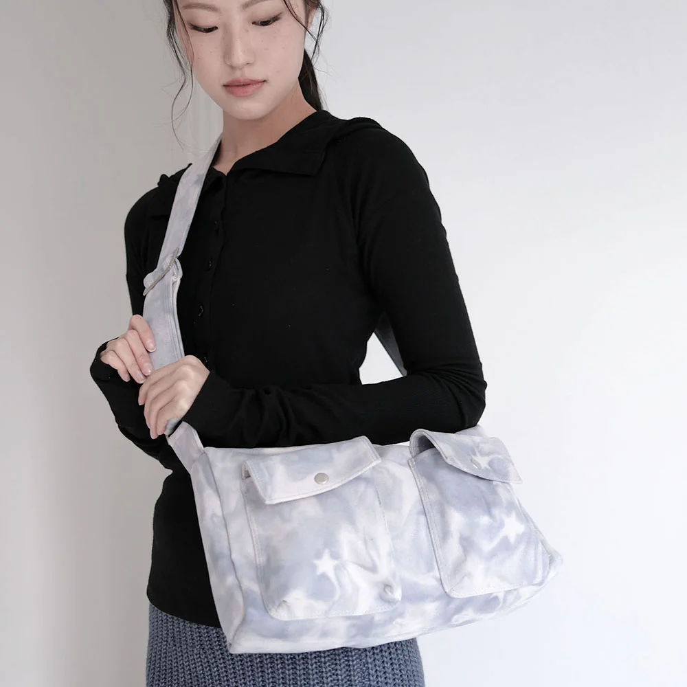 Starry suede bag - Blue