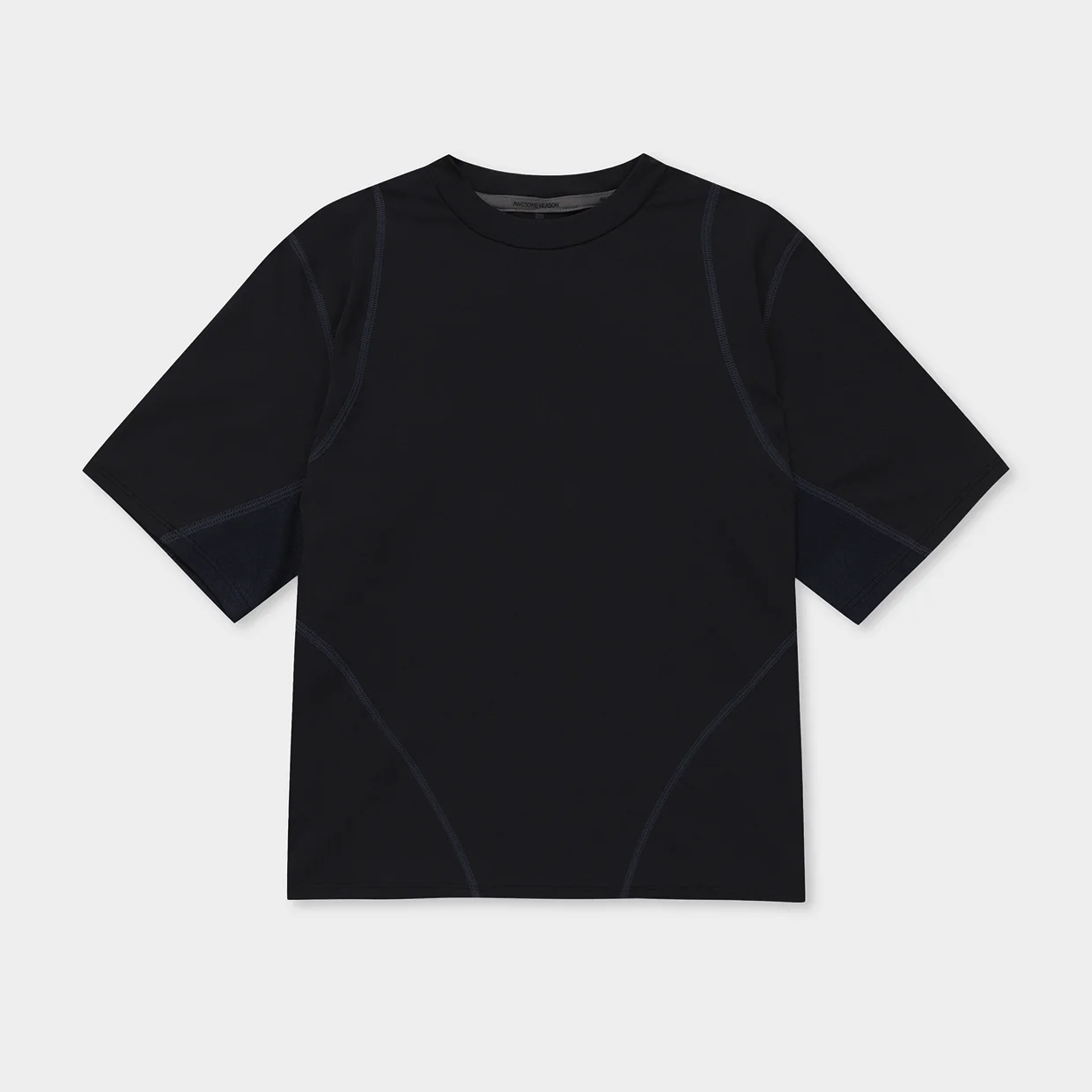 Lines Mid Sleeve_Womens, Black
