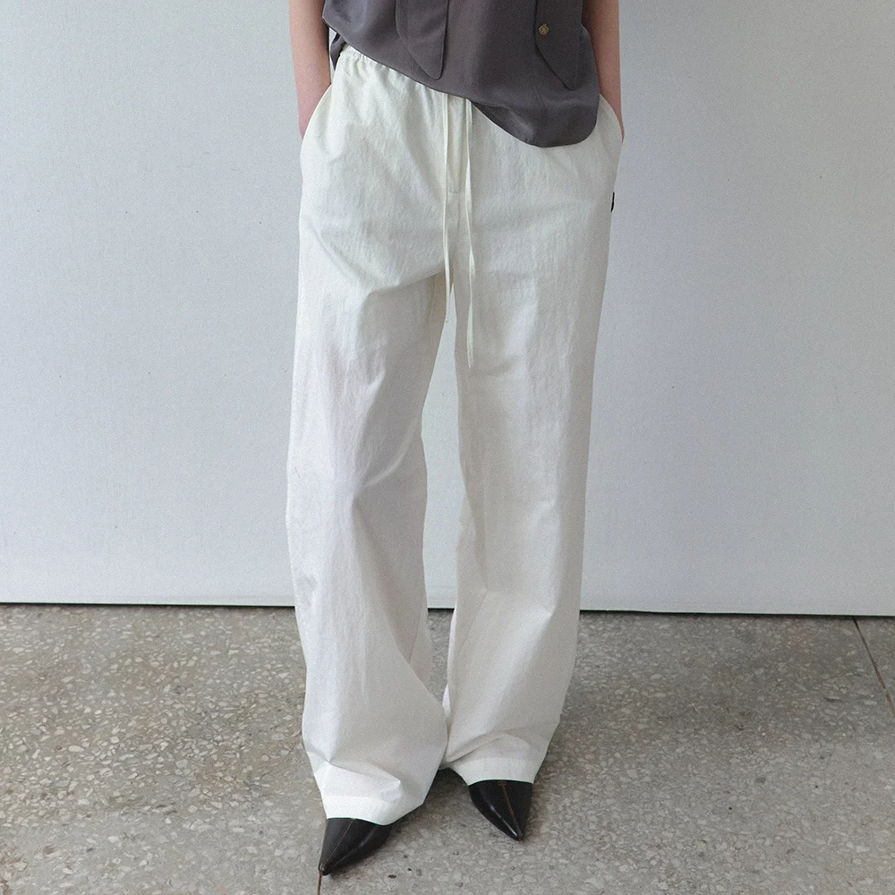 Easy banding pants_ivory