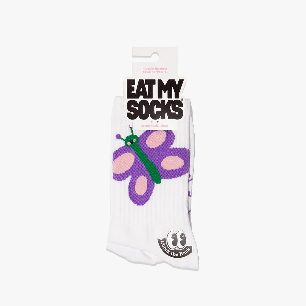 Eat My Socks Butterfly 蝴蝶 襪 襪