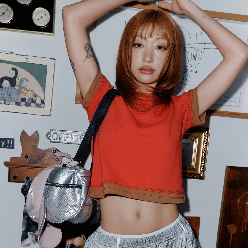 Fling-move 001 Baby tee(Cherry tea)