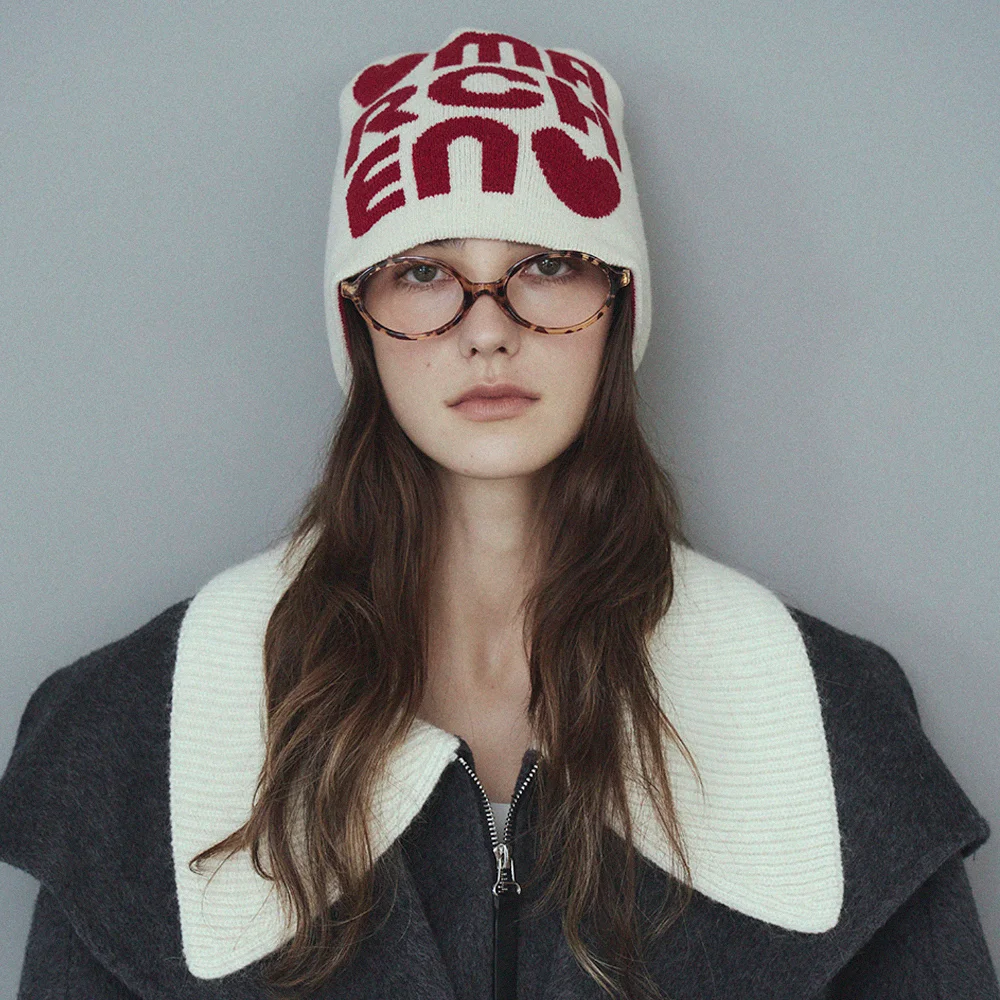 男女通用 Logo jacquard beanie_5color