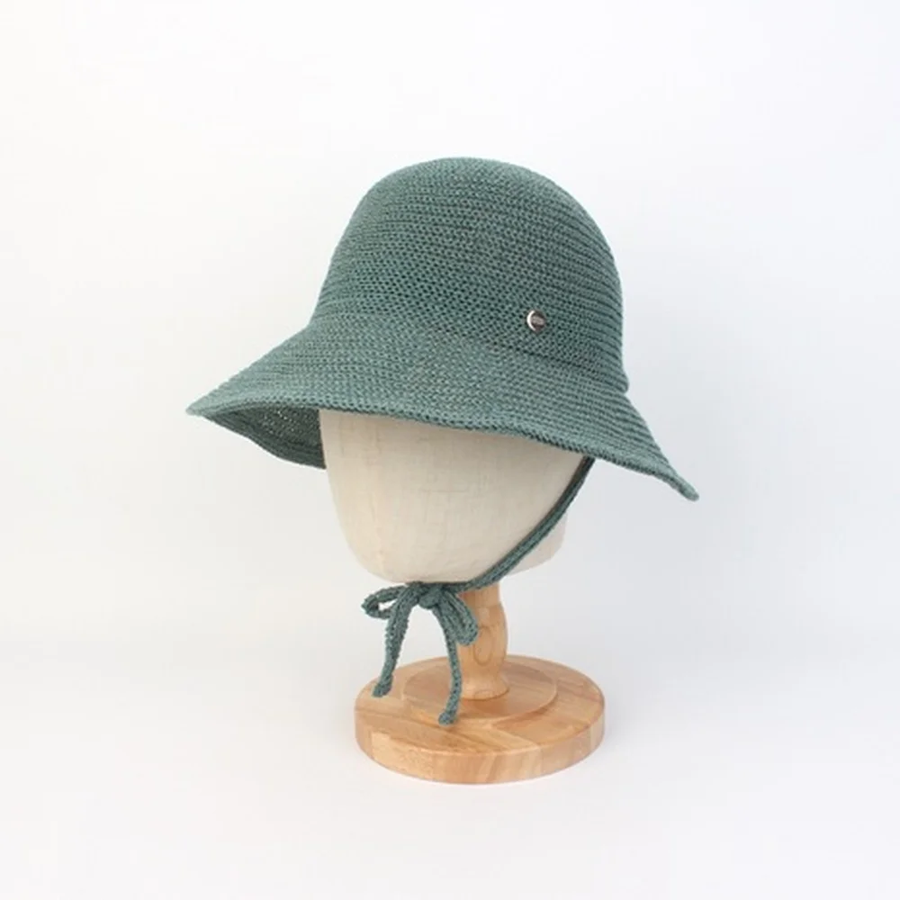 Summer Green Logo Round Bonnet Hat 夏季Bonnet Hat