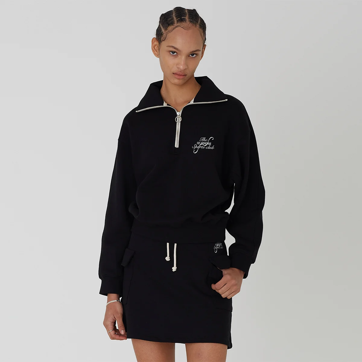 Eve Half Zip _ Black
