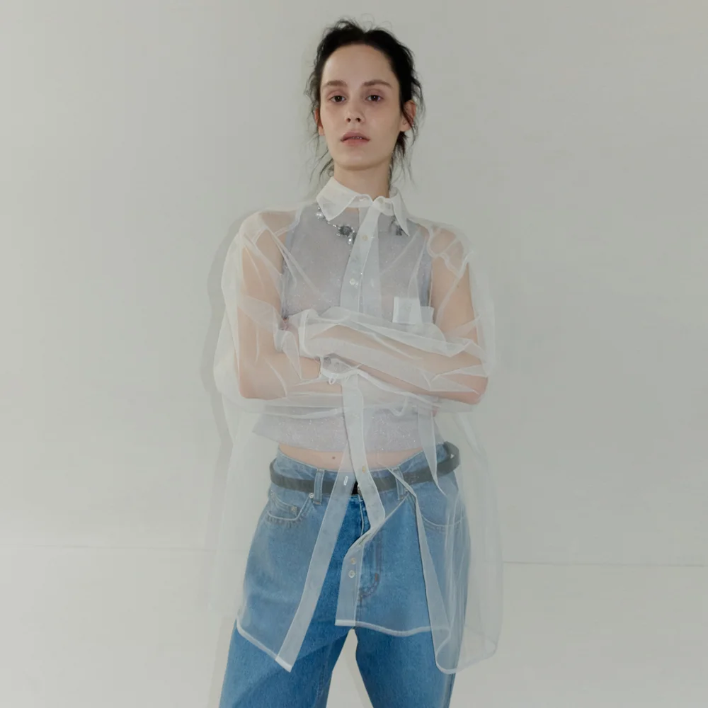 MESH OVERSIZED SHIRT_IVORY