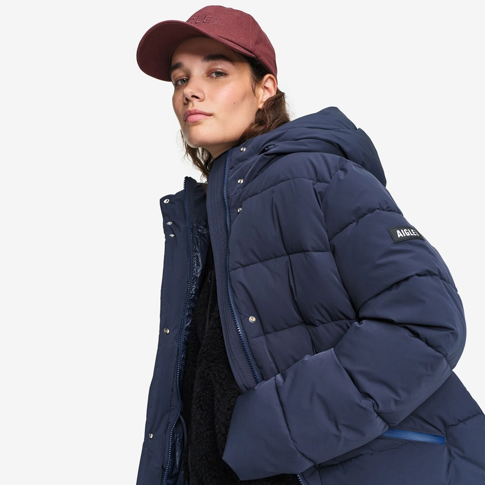 女裝 中筒 Puffer 外套 AIW25WOUI014EMP