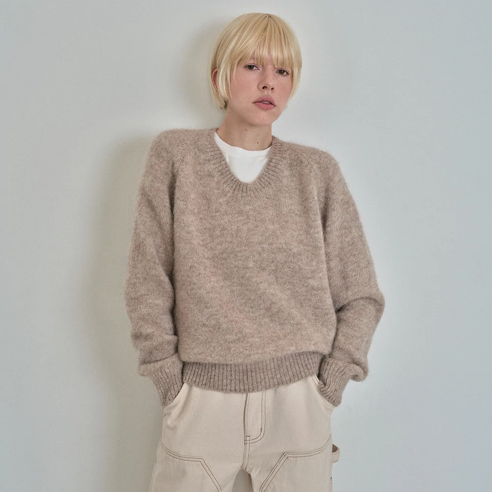 Nelly Oval-Neck Knit (Oatmeal)