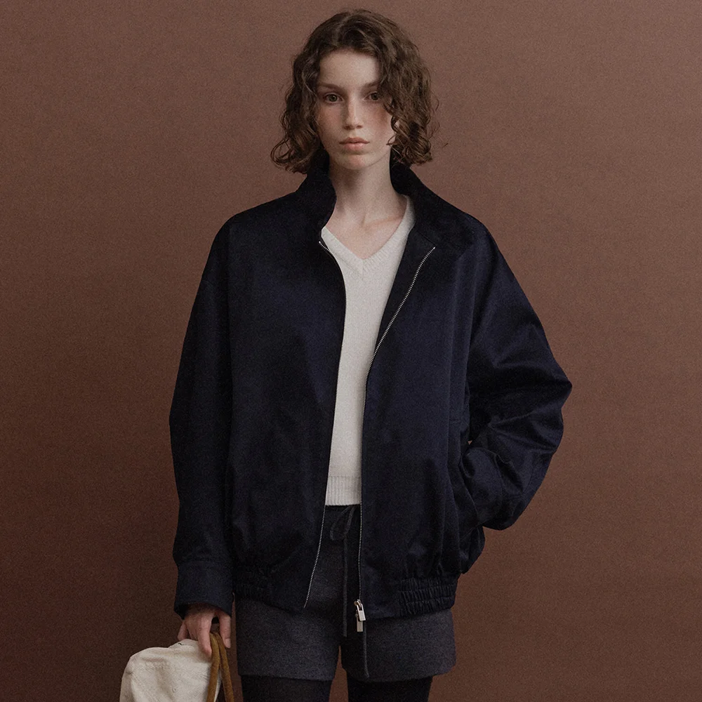 Taf Oversized Blouson (Navy)