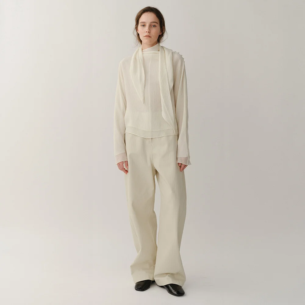 Gaius Round Pants Ecru