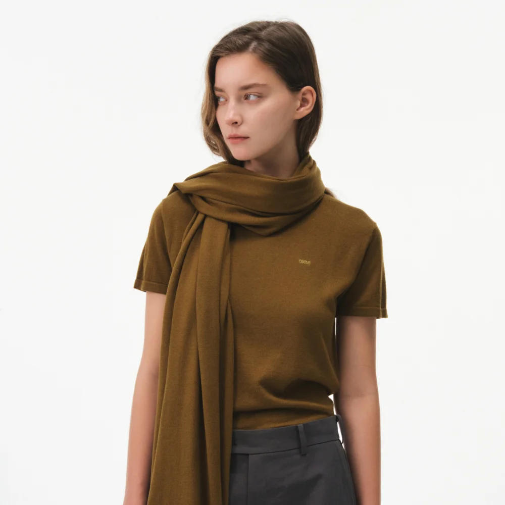 CALEN H/S KNIT (OLIVE)
