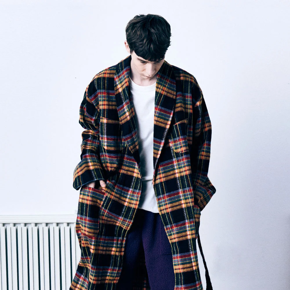 Buffalo Robe Coat Flannel Multi-Colored Plaid