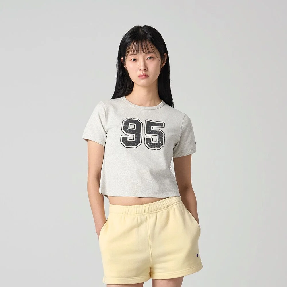 女裝 95 短版 T恤 Light Grey