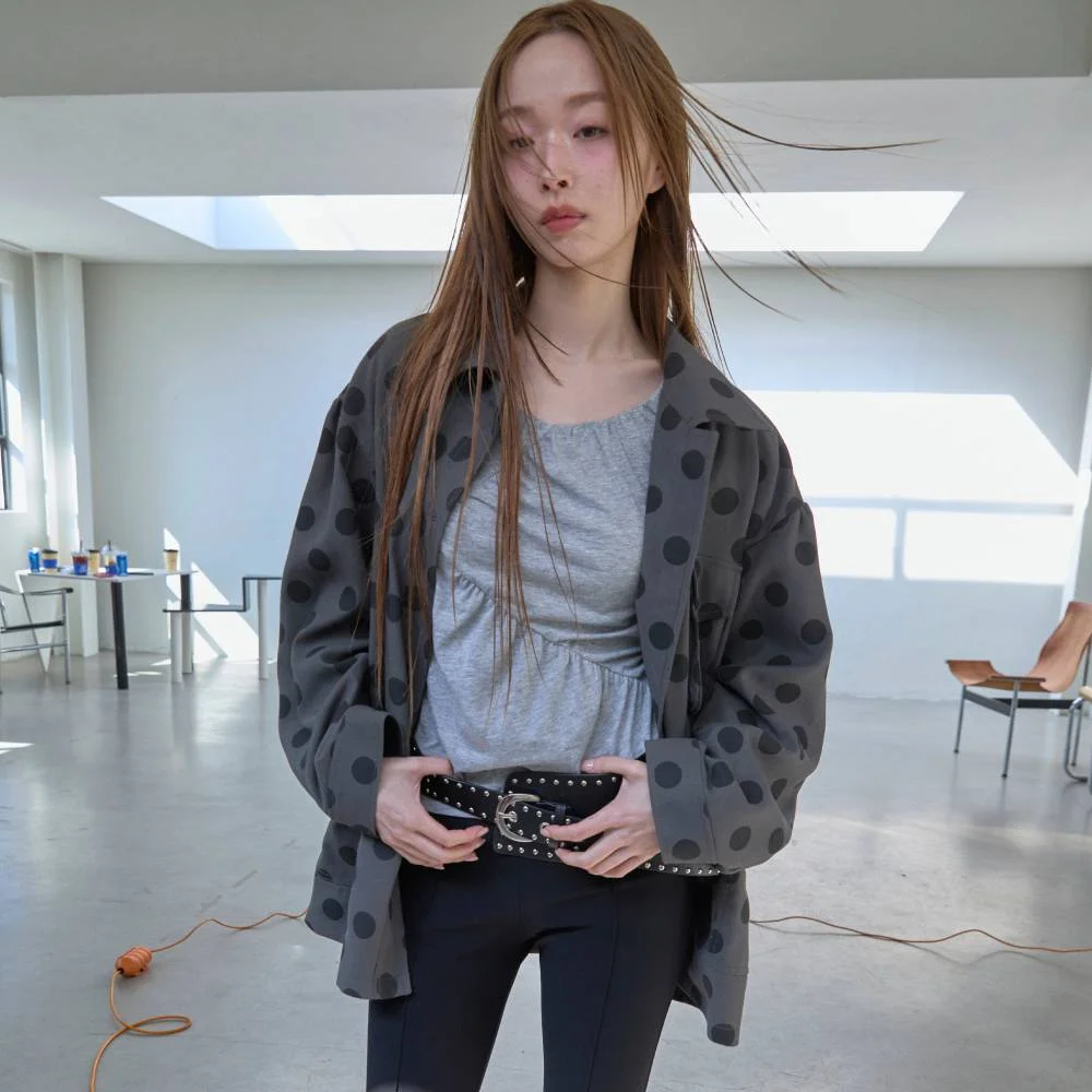 Chouetties by LUCKY CHOUETTE_ Out Pocket Washing Collar Jacket (gray) LAUAX26320GYX