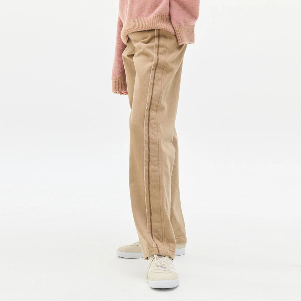 LX STITCH COTTON PANTS(BEIGE)
