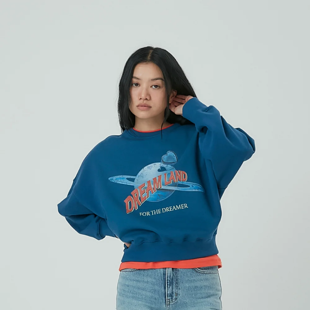 Saturn Sweat shirt - Vintage Blue
