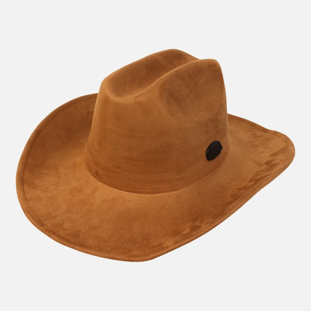 Wire Cowboy Suede Camel Long Fedora 牛仔 軟呢帽