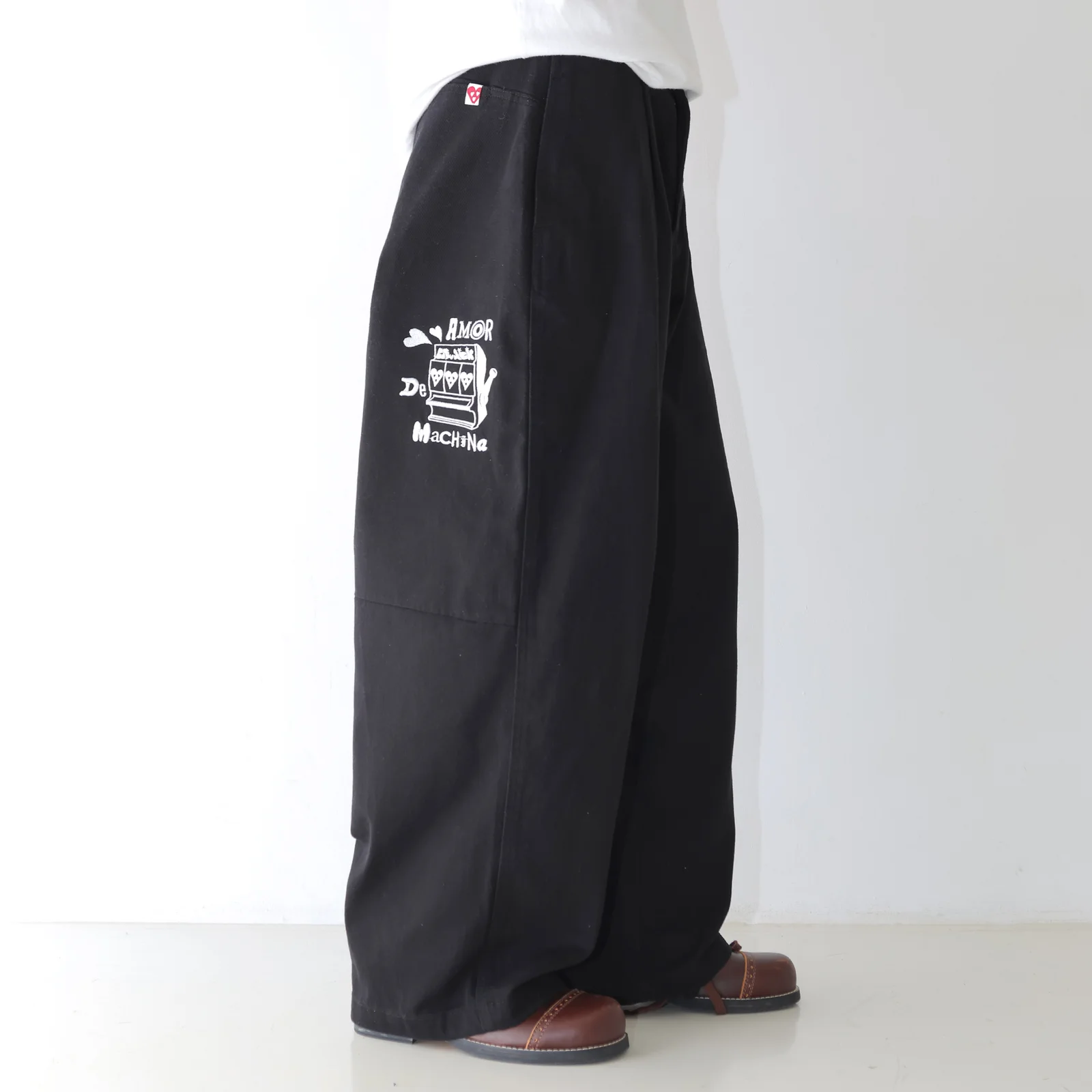 GP084 ALLIE 寬版 工裝 褲子 (BLACK)