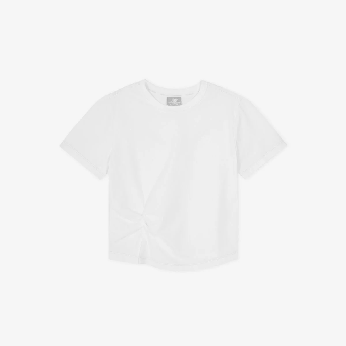 NBNEG2W582 / WOMEN Frozen 扭結 短袖T恤 (WHITE)