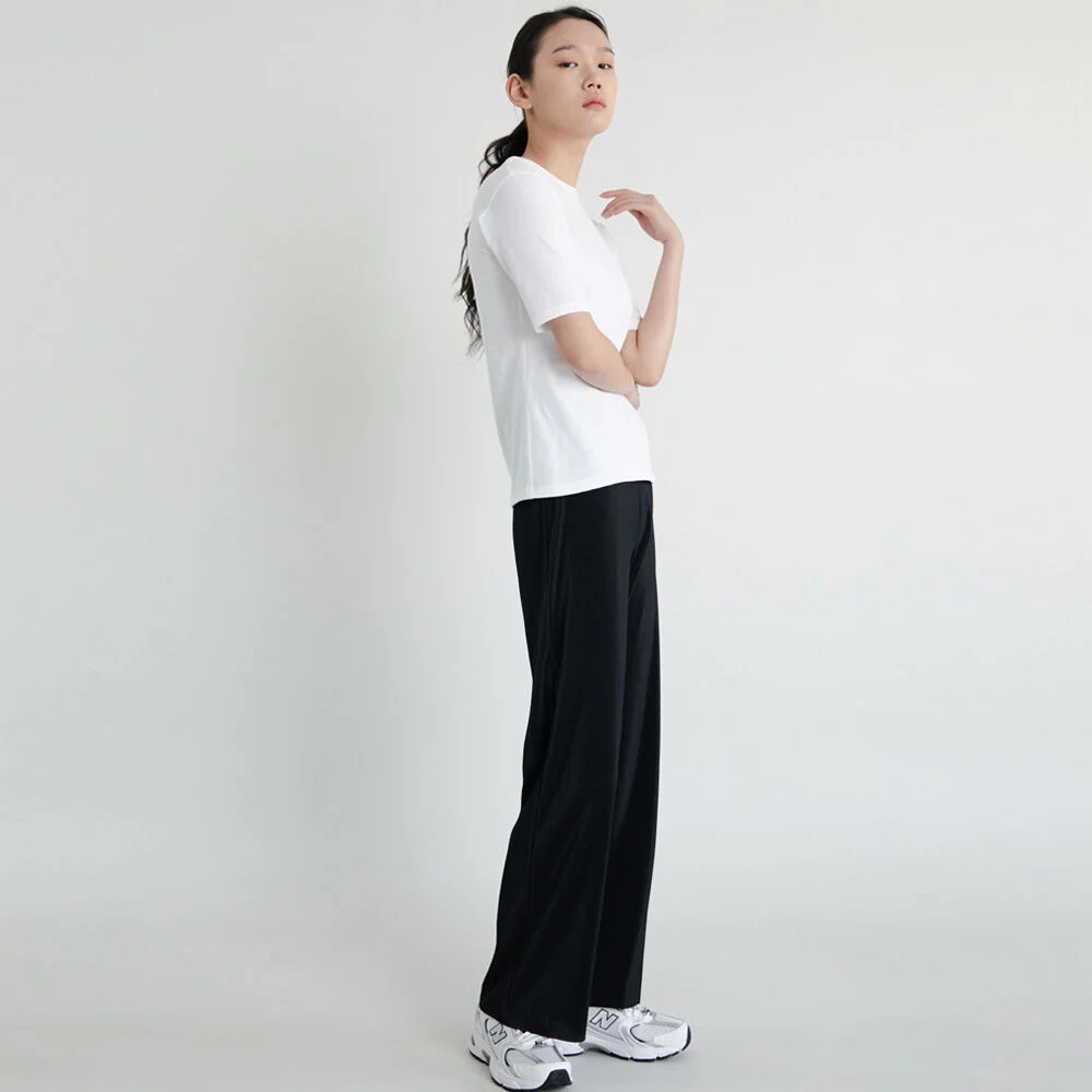 20S PLEATS BANDING PANTS (BLACK)