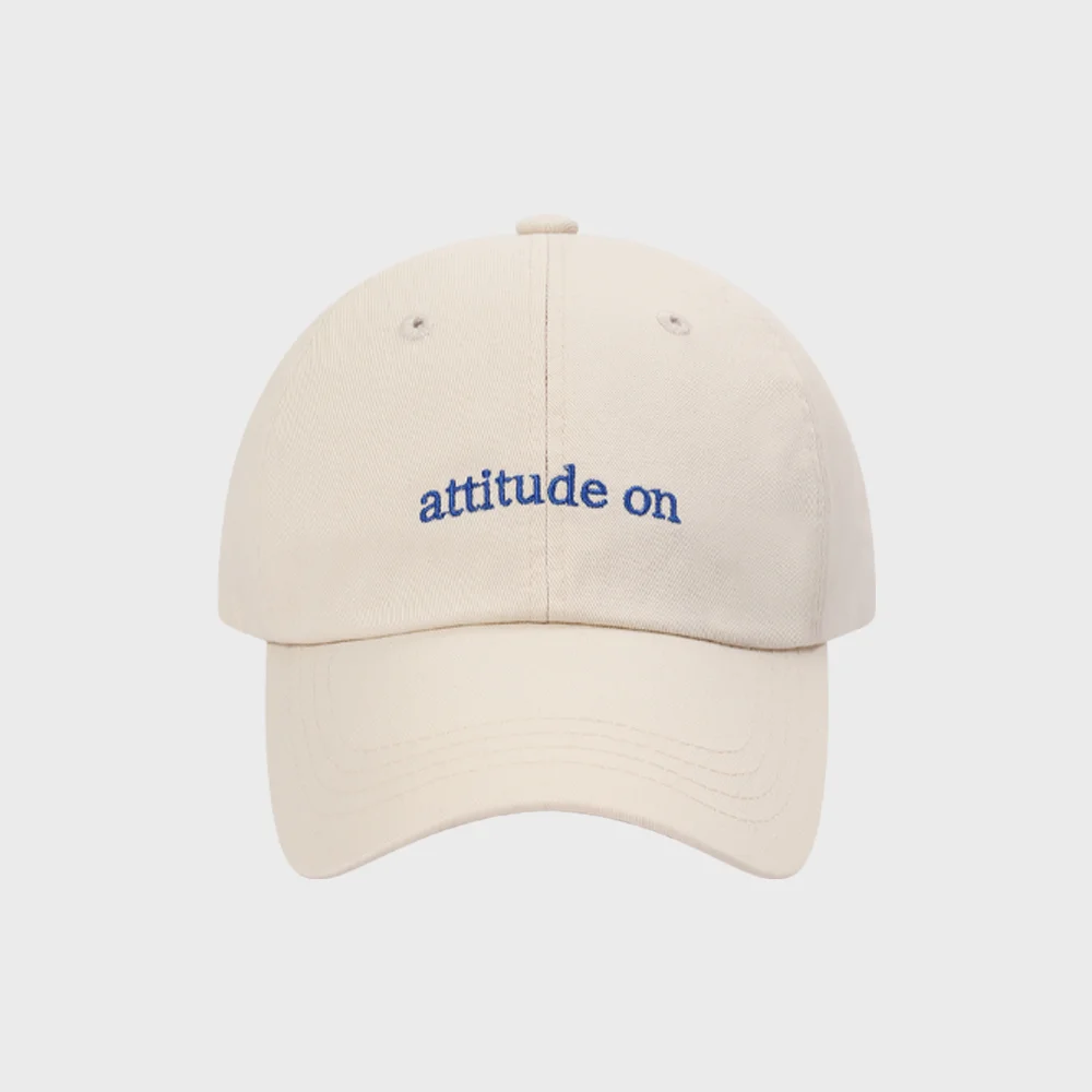 Message Lettering Ball Cap _ IVORY
