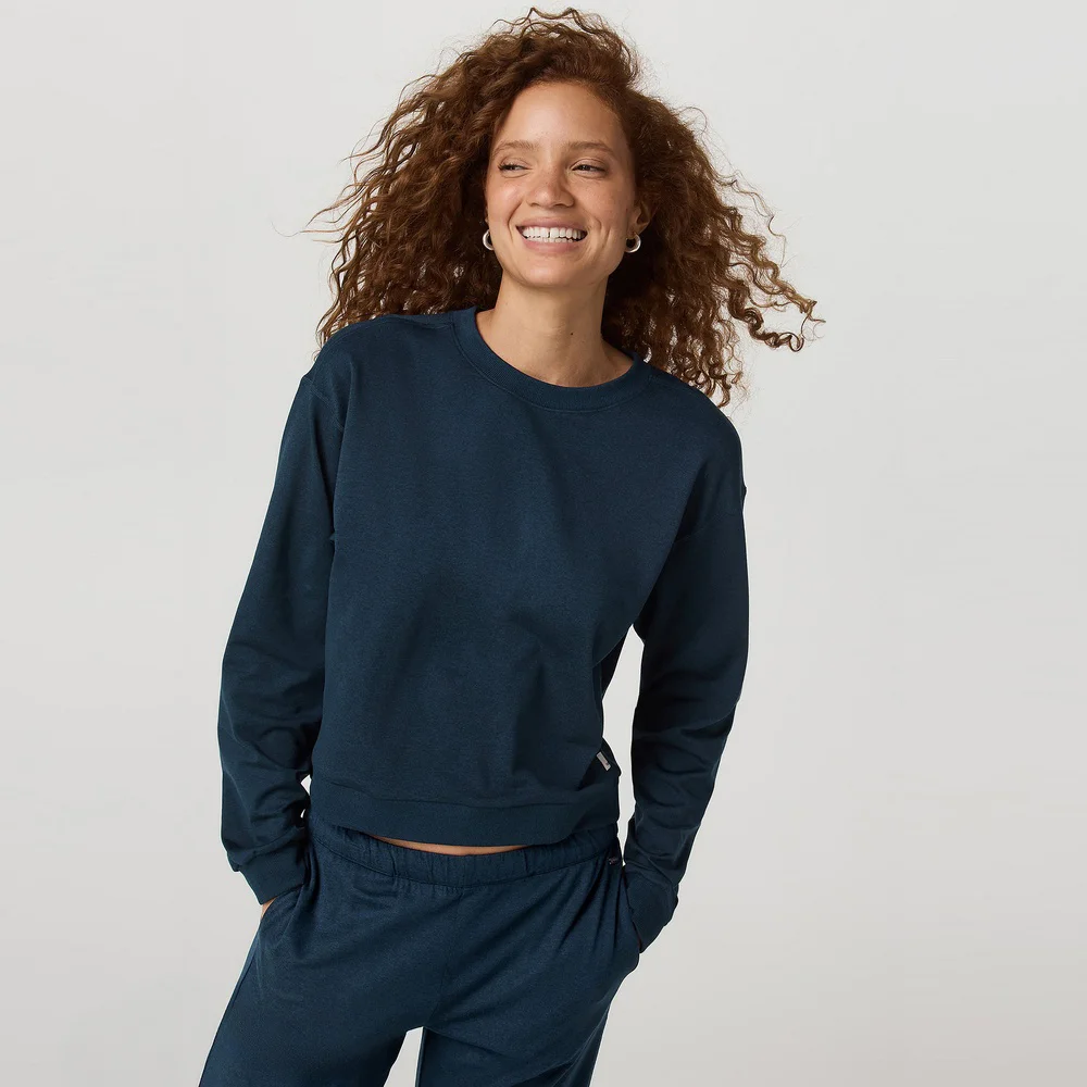 Halo 摩登 中筒_藍色 Coast 麻灰色 _麻花 藍色 VR26320001