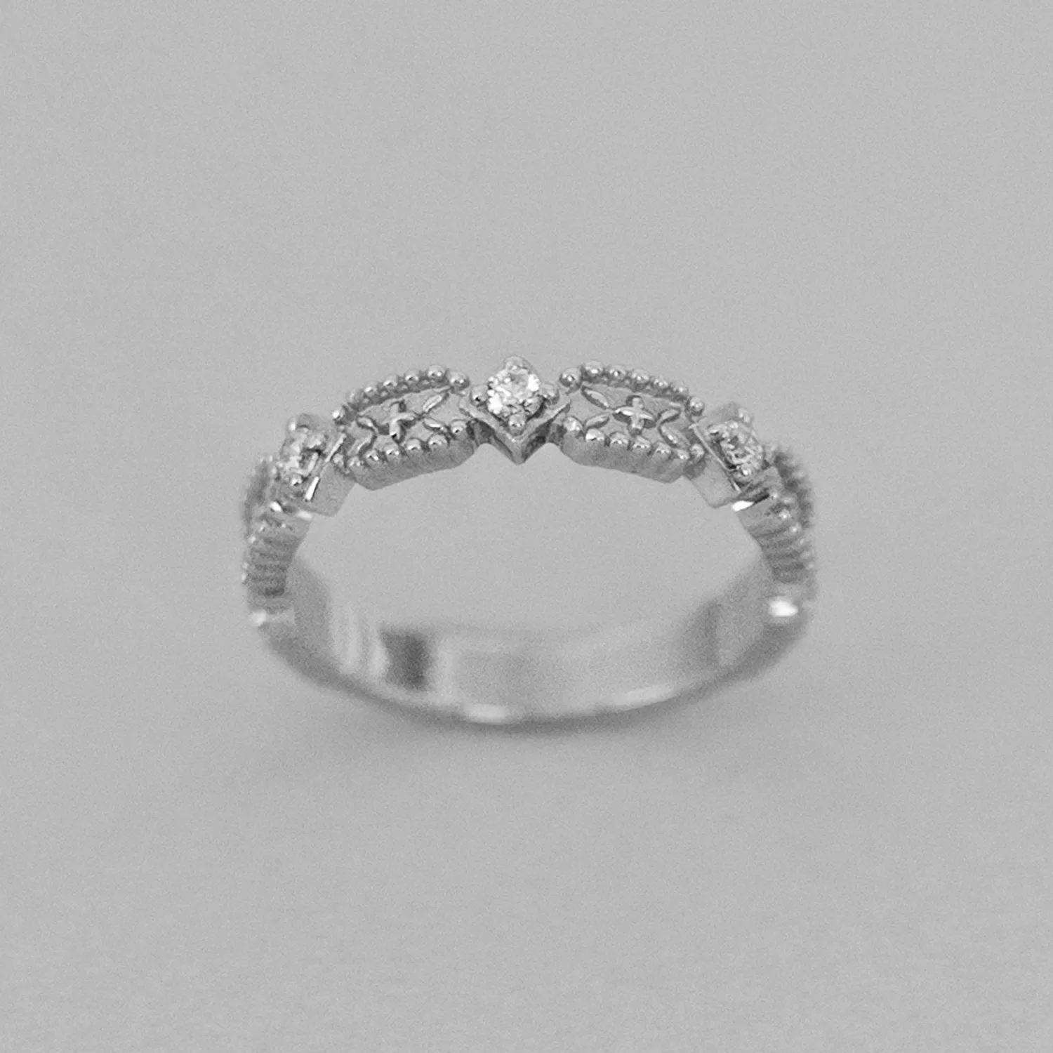 哥德 三重 水鑽 Miss Ring