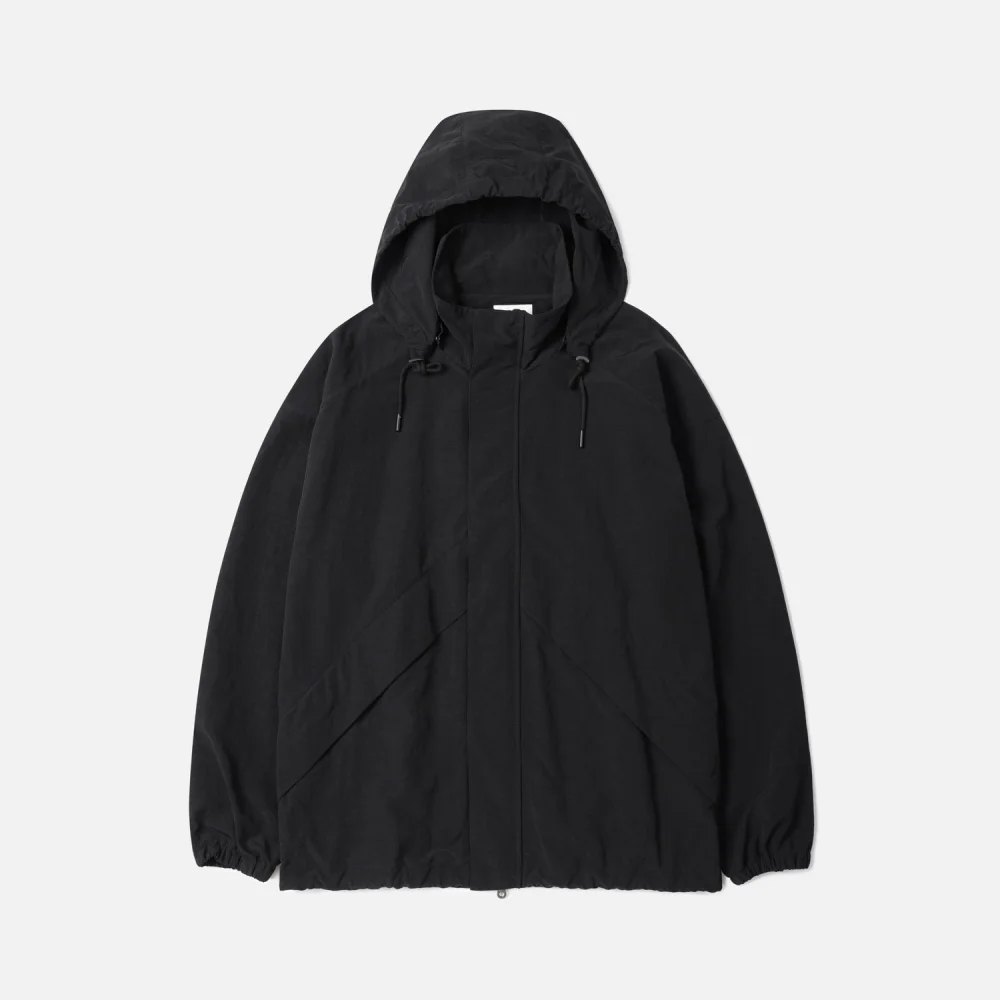 WINDPROOF HOODED JACKET BLACK (247)