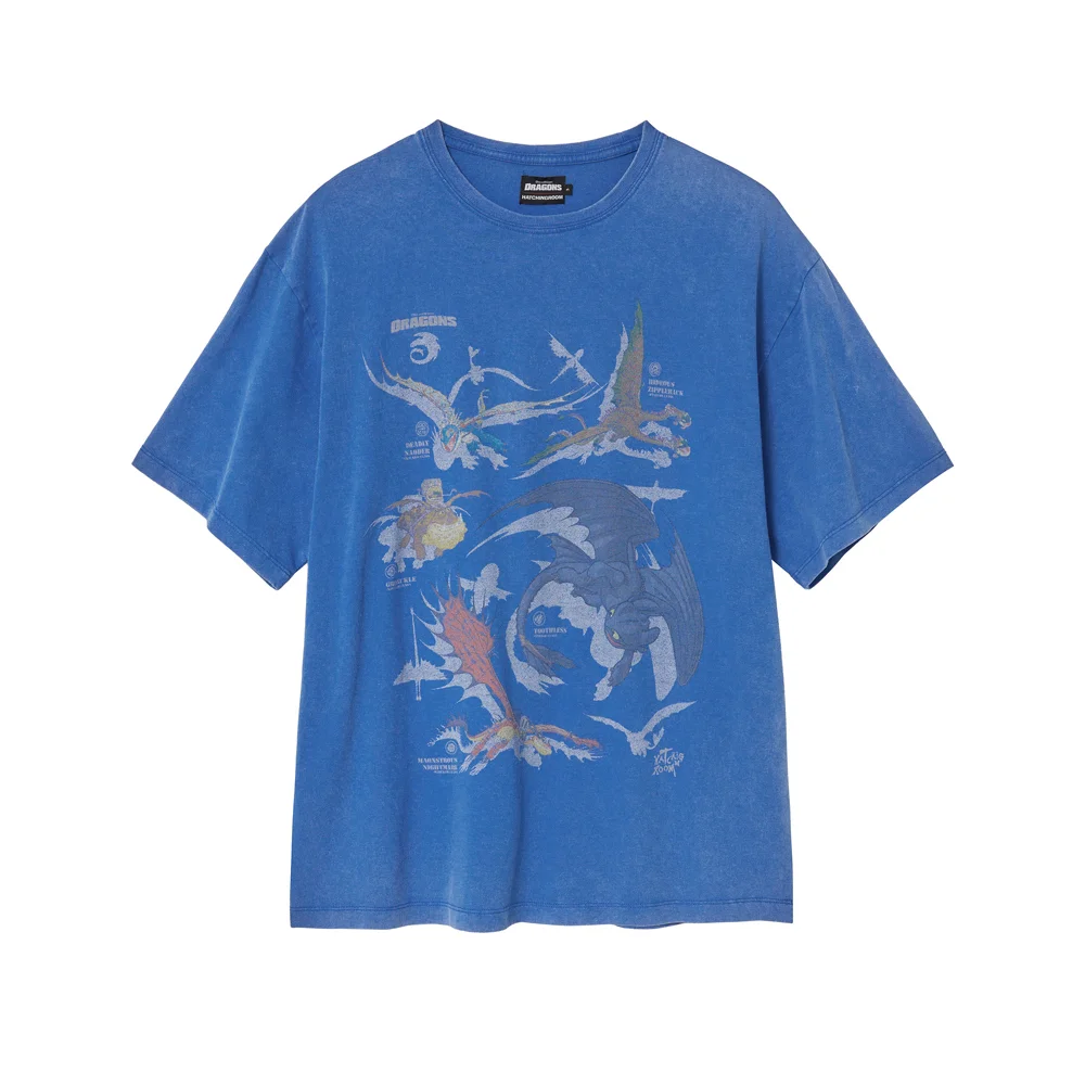 Dragons Tee Vintage Blue