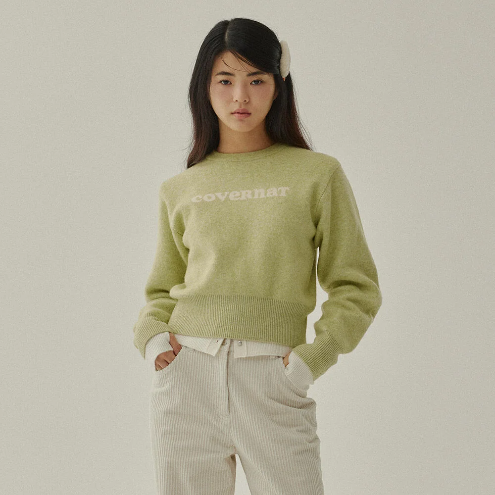 女裝 Cooper 標誌 針織衫 Light Green