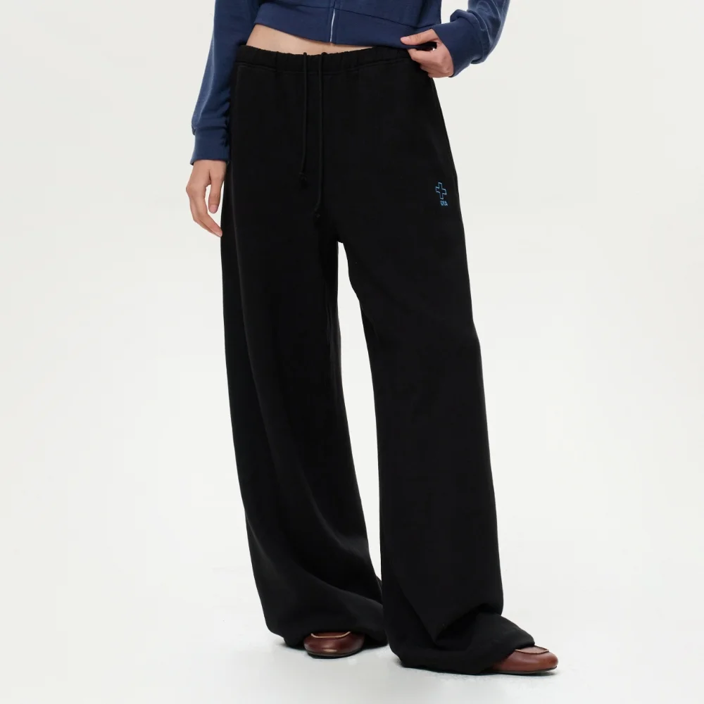 UNISEX ERA STRAIGHT SWEATPANTS - BLACK