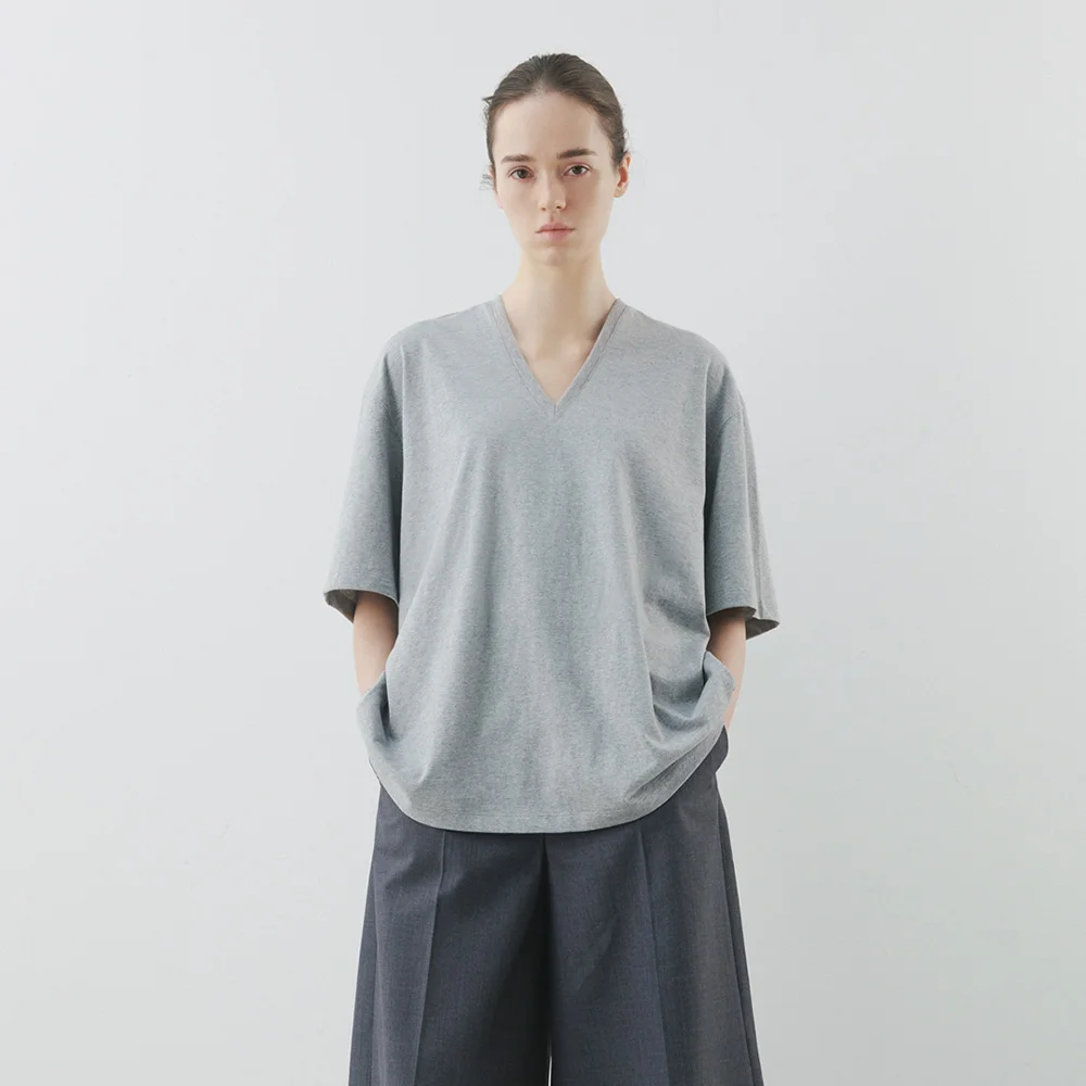 Eliot V-Neck Half T-shirt (5 Colors)