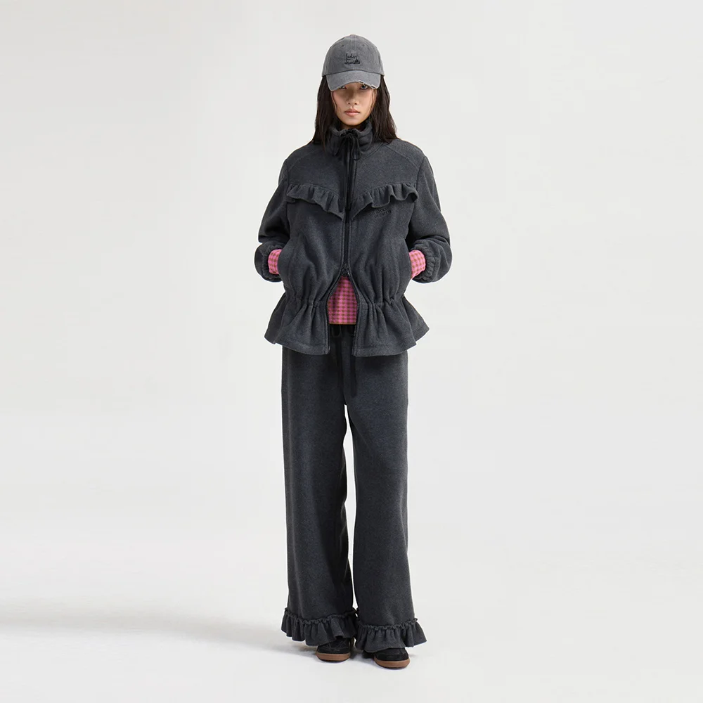 Frill Detail Check Jumper (grey) LFUAW25300GYX