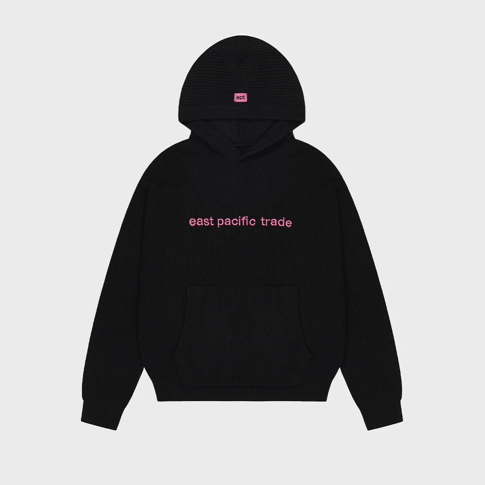 KNIT HOODIE (BLACK)