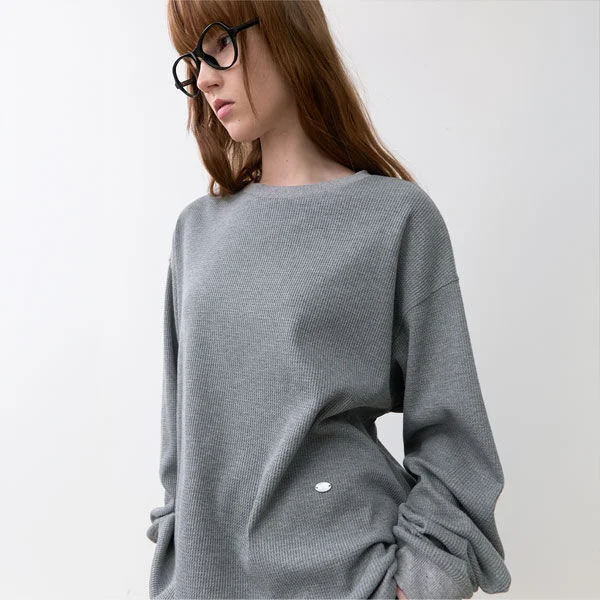 WAFFLE LONG SLEEVE TEE (T-7193)