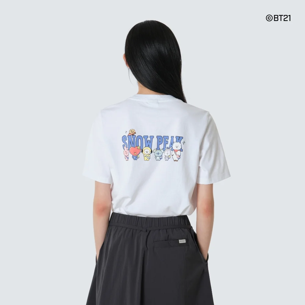女裝 半短版 短袖 T恤 White (S26MWFTS91)