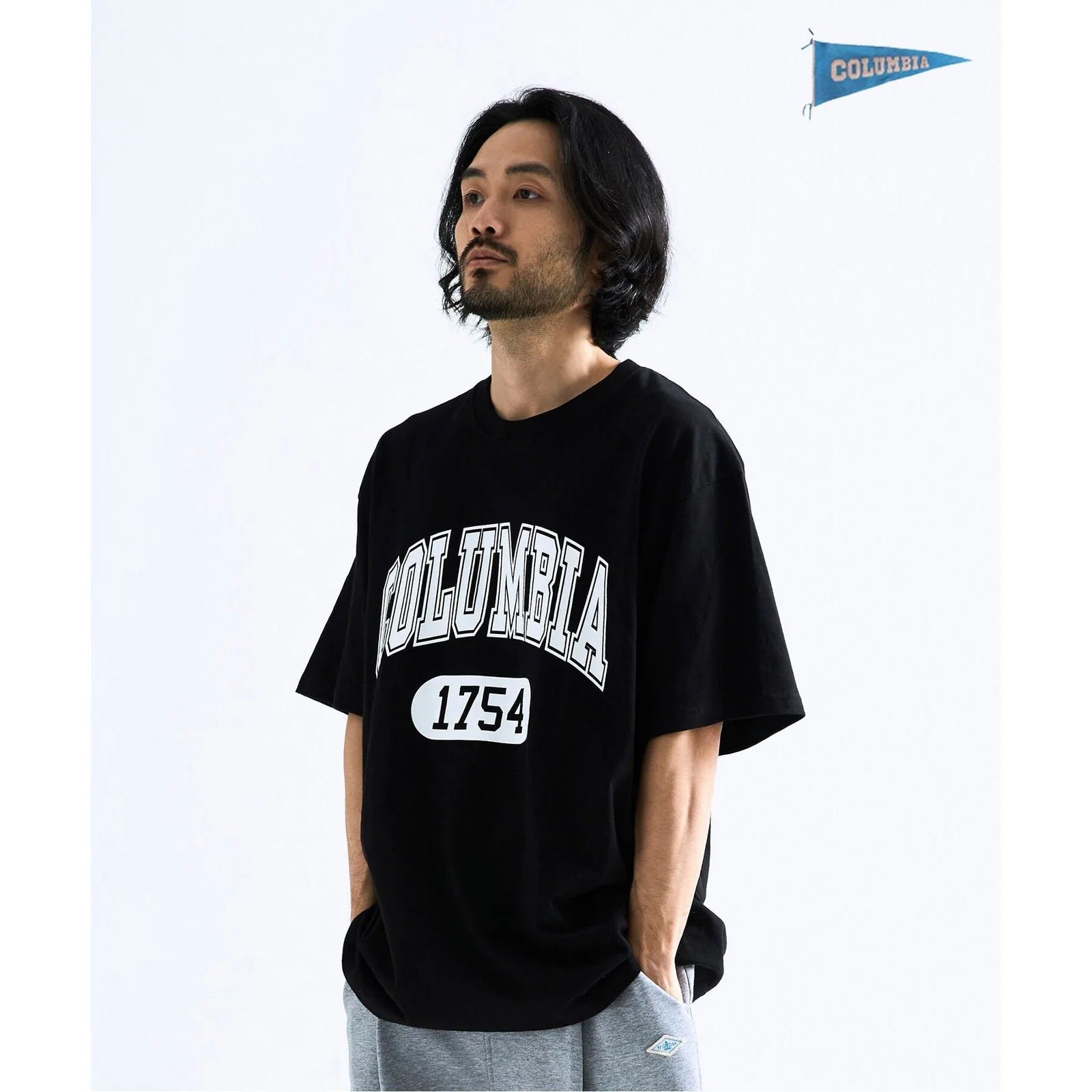 1754 BIG ARCH LOGO T-SHITRS BLACK