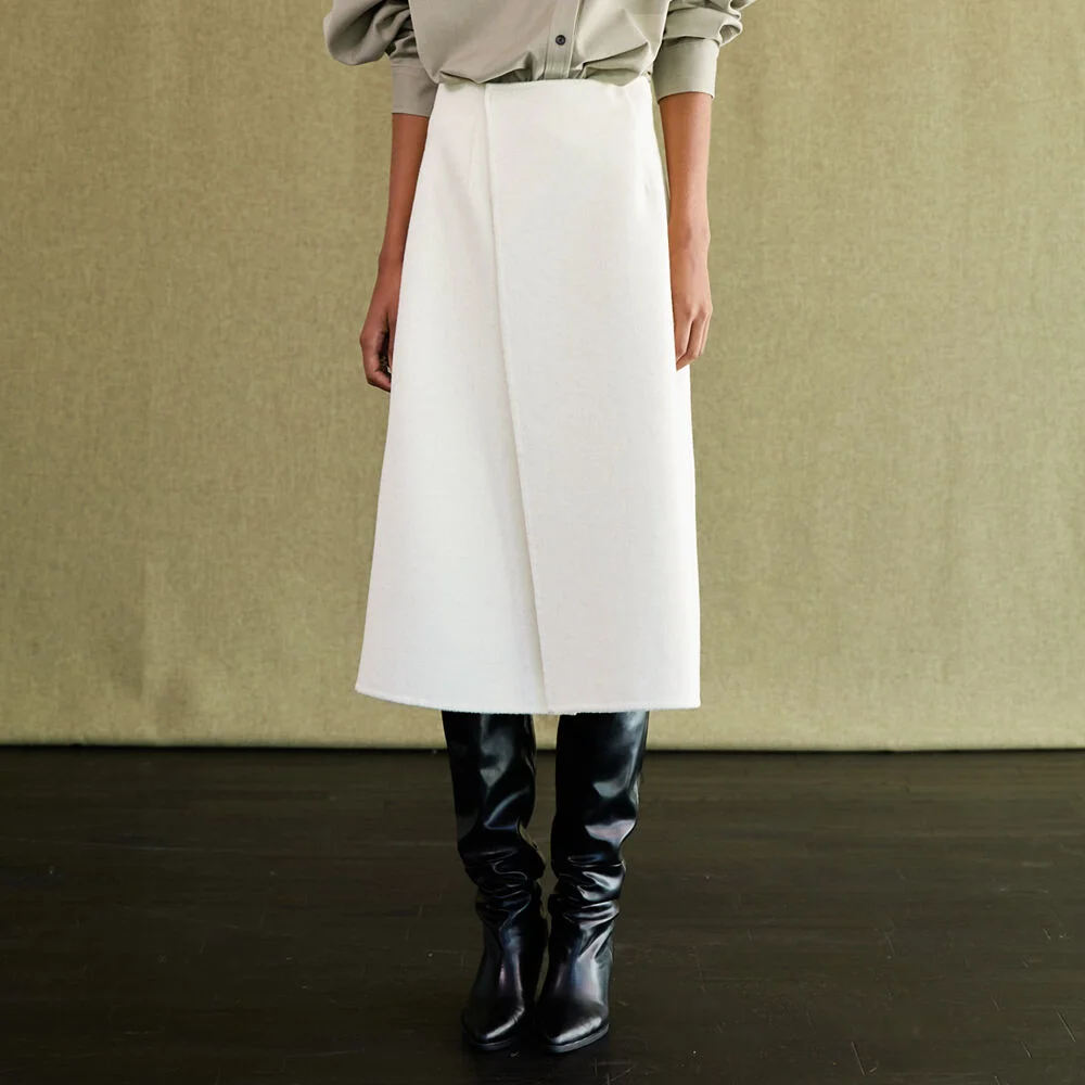 Helen wool handmade skirt