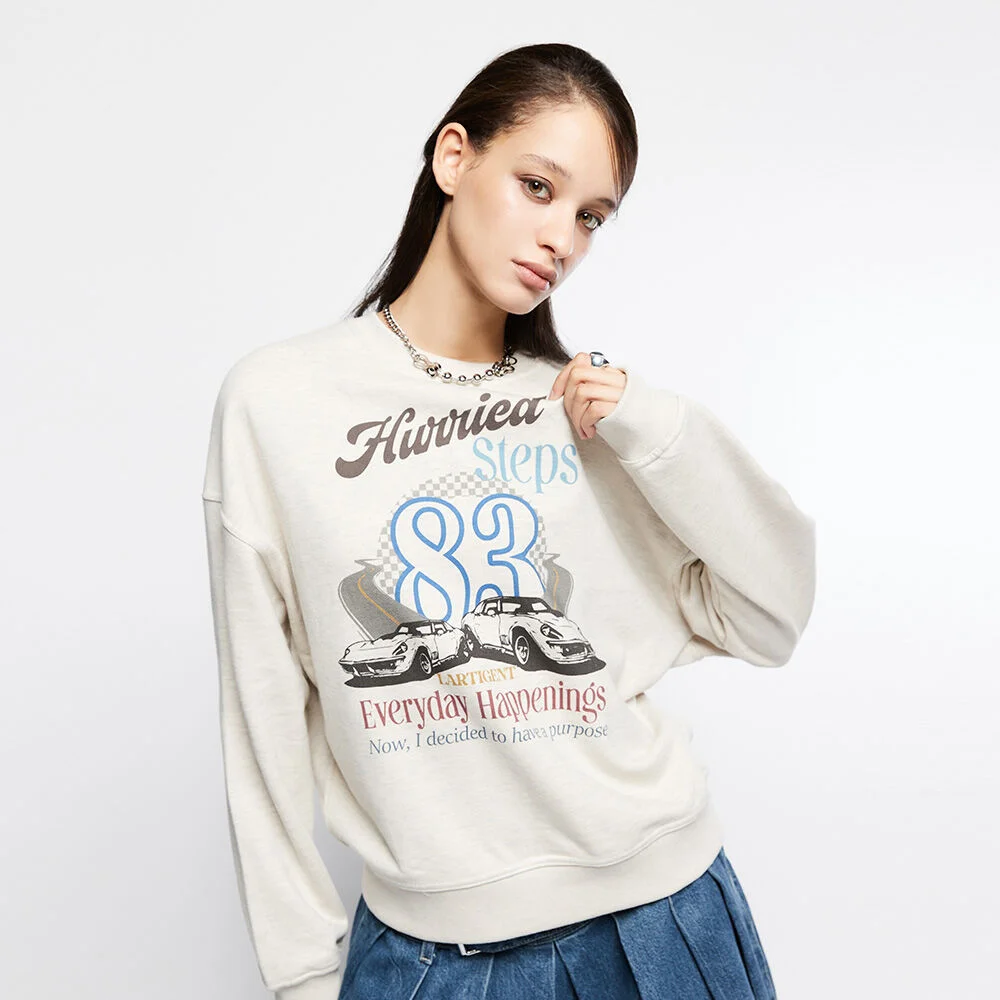 L7 OLDCAR 83 SWEATSHIRT(OATMEAL)