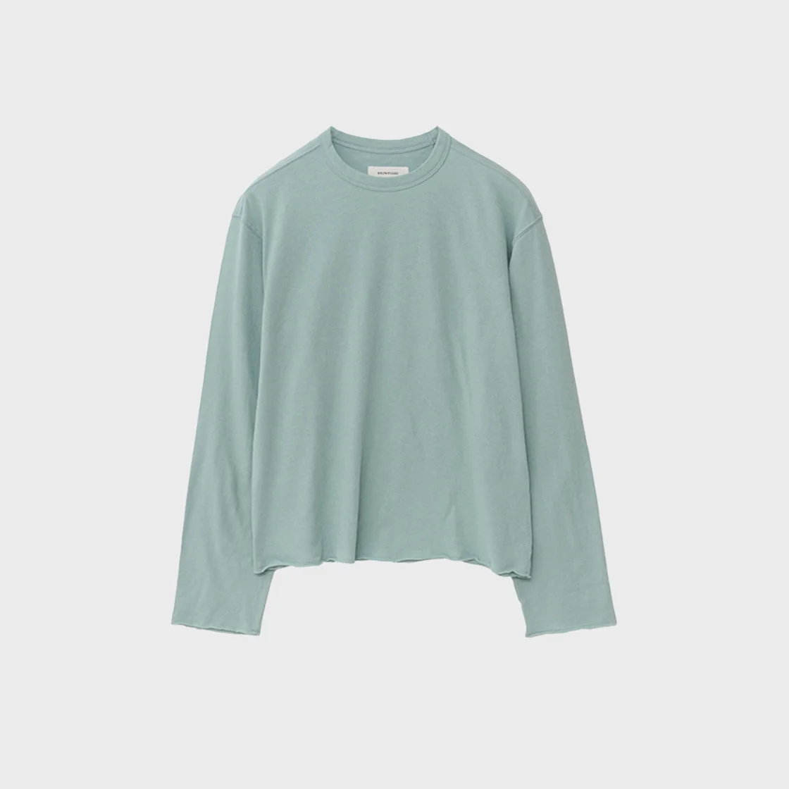W Cut Off Long Sleeve, Blue