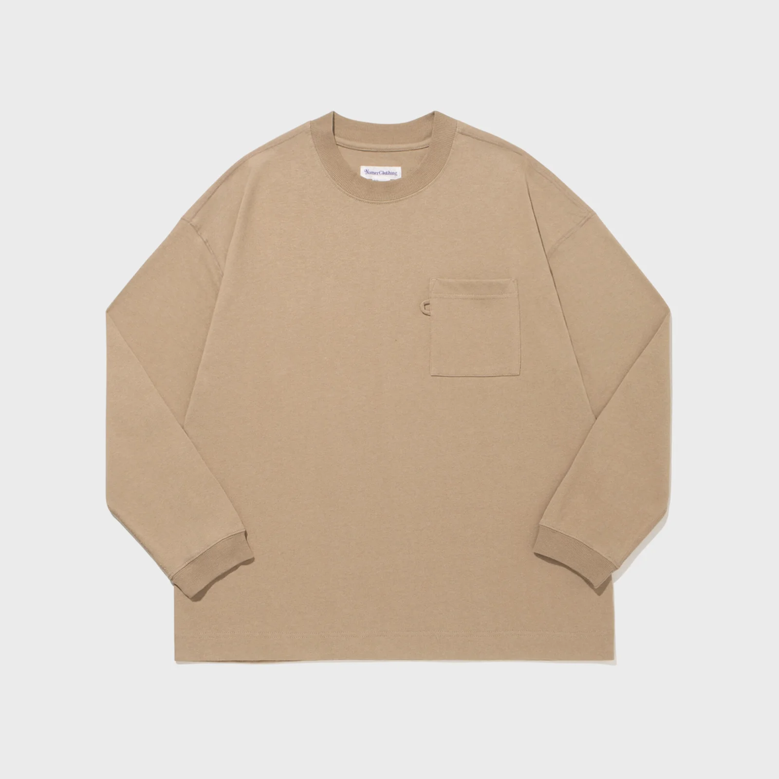 MOCK NECK T BEIGE