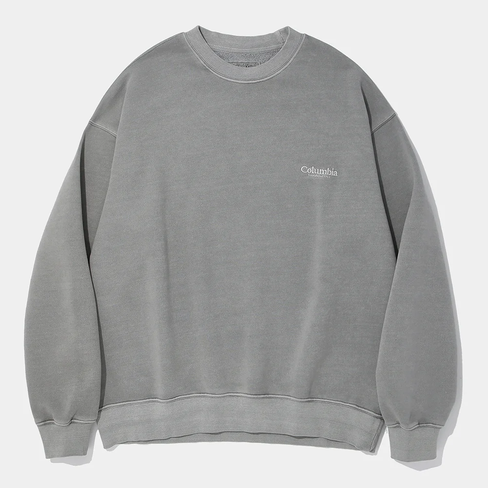 NYC EMB DYED TERRY SWEAT SHIRT_GRAY