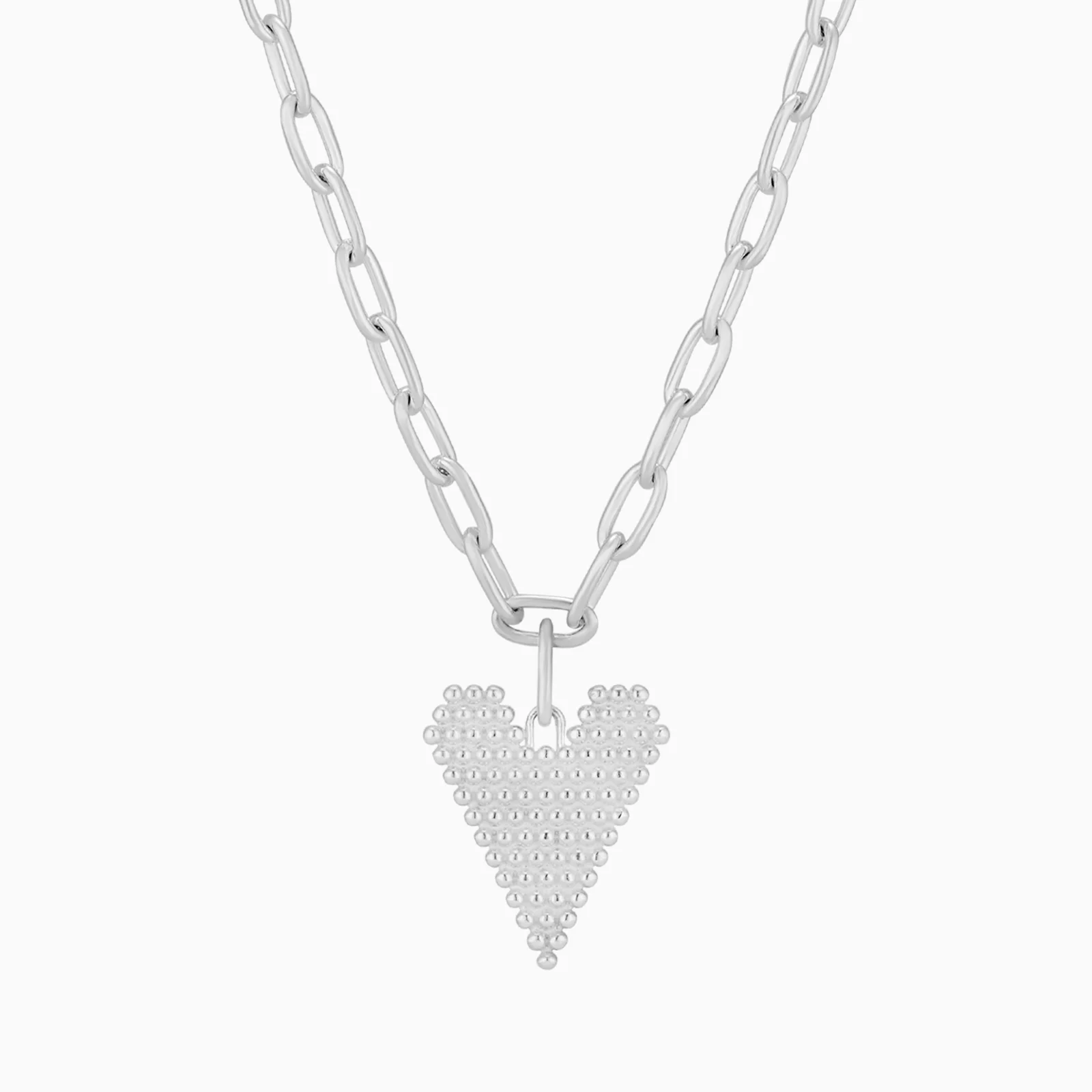 Particle Heart Necklace (silver925)