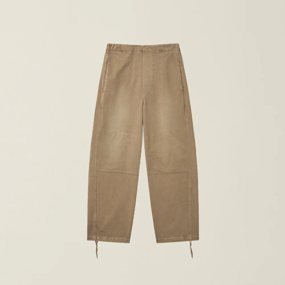 GARMENT DYED SWEAT PANTS BEIGE