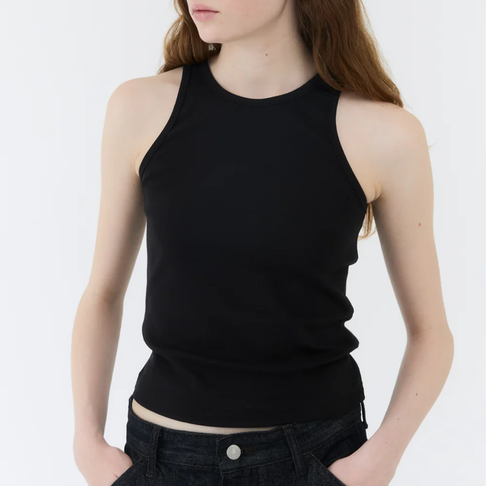 KENNY SLIM SLEEVELESS TOP / BLACK