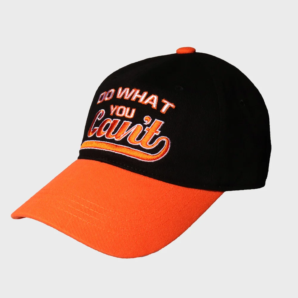 BB DO WHAT BLACK/ORANGE BALL CAP
