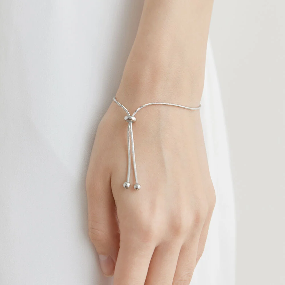 clamp rope bracelet (W005_silver)
