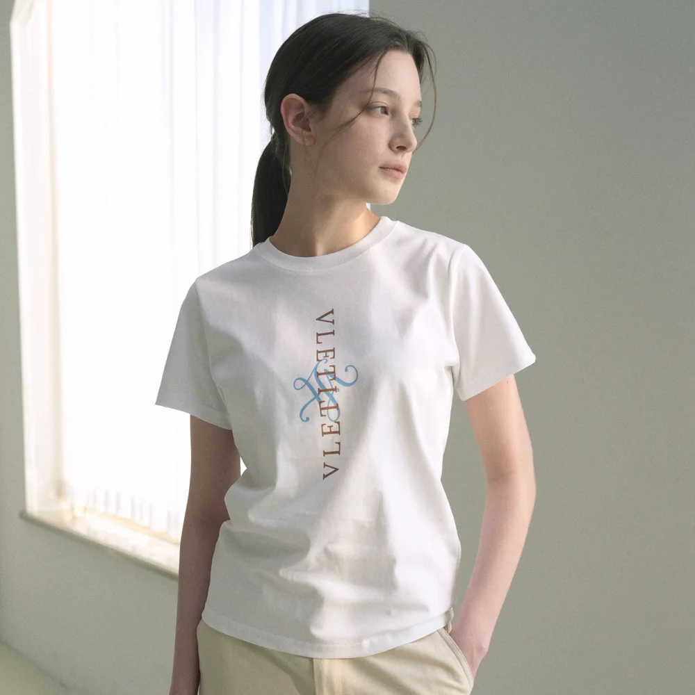 Signature Logo Cotton T-shirt (white)