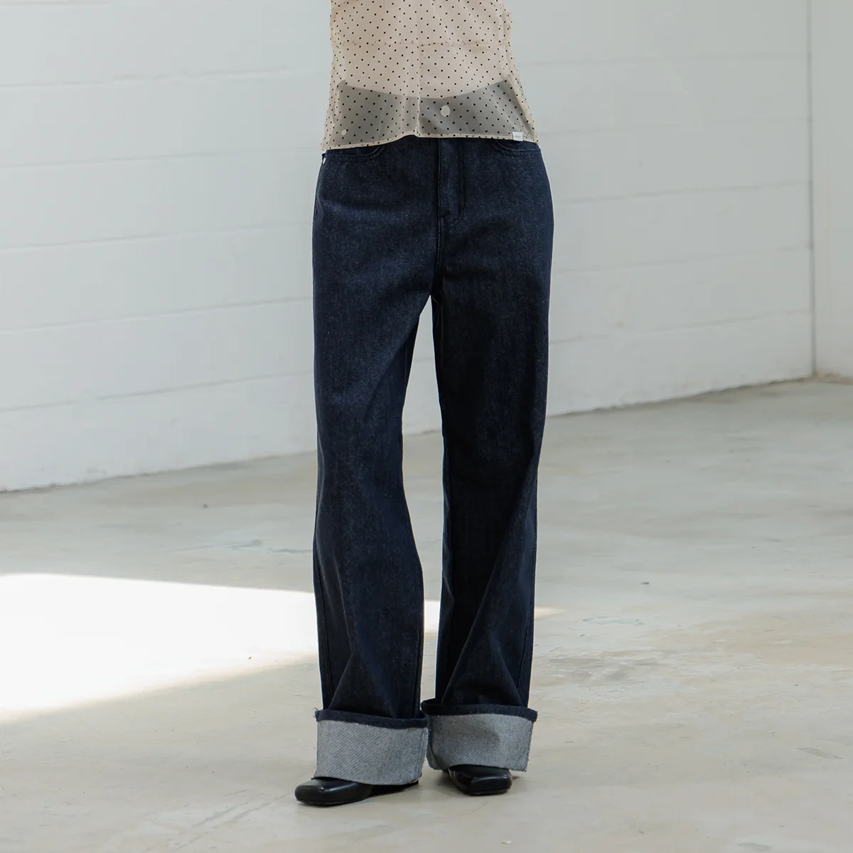 Non-Spade Roll-Up Straight Pants