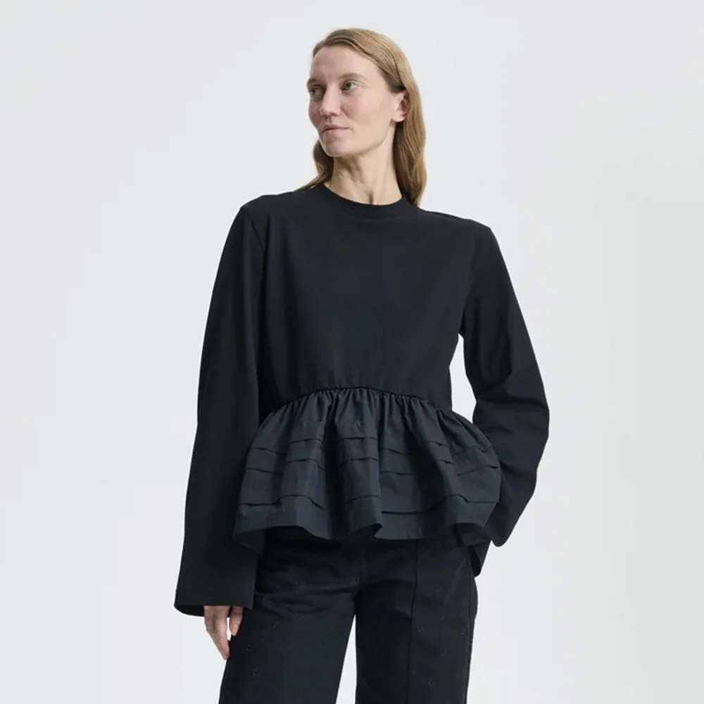 (W) AUDREY T-SHIRT (BLACK)